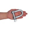 (Pack of 2) Galvanised Steel Shackles 16mm Shackle Clip with