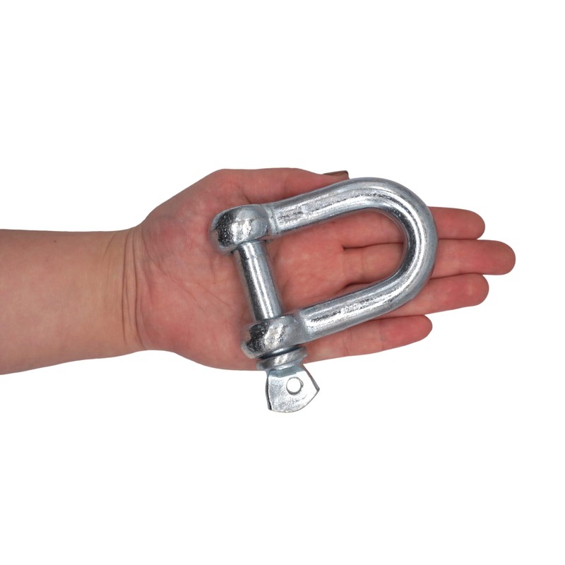 (Pack of 2) Galvanised Steel Shackles 16mm Shackle Clip with
