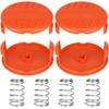 4 Pack Trimmer Spool Cover, Durable Replacement Mower Spool Line