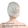 100% Mulberry Silk Bonnet for Women Hair Care, Grade 6A