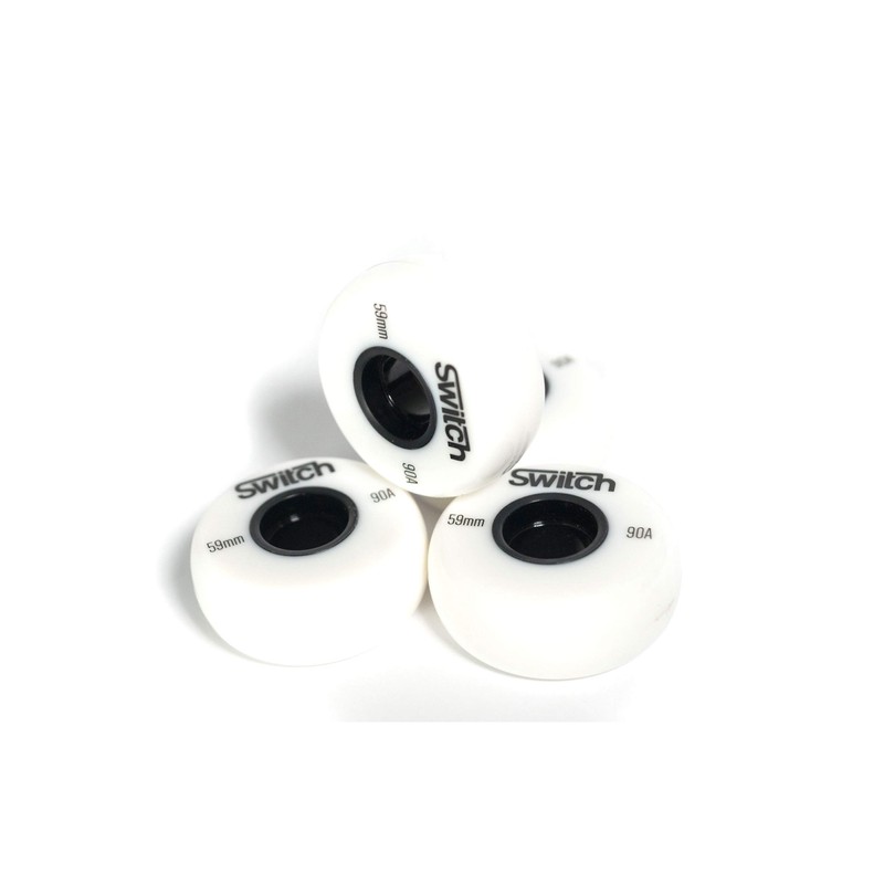 Wheels for Inline Skates 59 mm White Replacement Wheels Roller