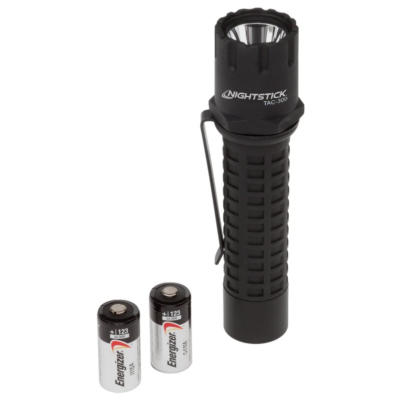 Nightstick TAC-300B Polymer Tactical Flashlight, Non-Rechargeable, 5.5-Inch, Black