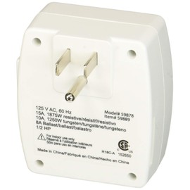 Woods 59889WD Indoor 7-Day Plug-In Digital Timer; White