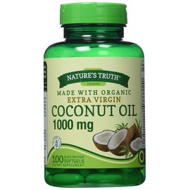 Nature's Truth Extra Virgin Coconut Oil Quick Release Softgels 1000mg 100 Count