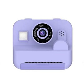 Warmiehomy Kids Camera, 2.4'' Instant Print Camera for Kids, 1080P HD Children Digital Camera with 32GB Card, 3 Rolls Print Paper, Christmas Birthday Gifts Kids Toys for Girls Boys Age 3-12, Purple