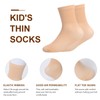 Risipu 6 Pairs Ballet Socks for Girls,Thin Seamless Silk Without