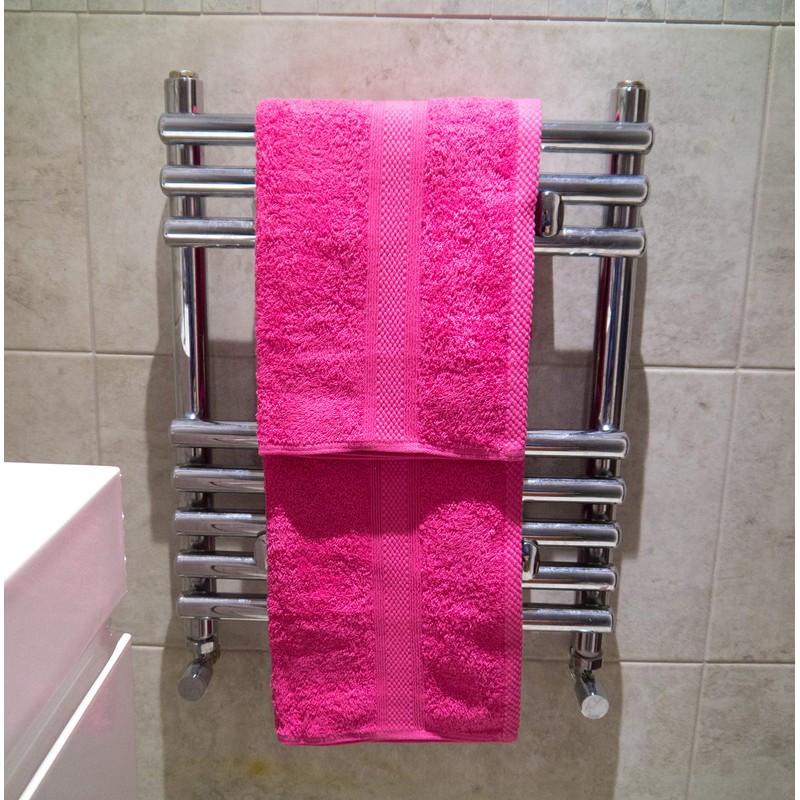 Lex's Linens Pack of 2 100% Combed Cotton Hot Pink