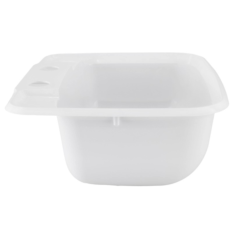 RecPro Rectangle RV Bathroom Sink | Single Bowl Lavatory Sink