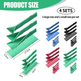 RELKLYU 4 Sets Foldable Measuring Spoons, Creative Measuring Spoons, Multifunctional Kitchen Tools, Cooking Accessories