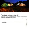 Camping Lamp Pole Retractable Double Light Hooks Retro Style Metal