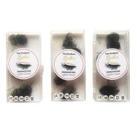 Premade Flan Lashes (Hand Made) for Eyelash Extension (500 Fans/Tray) D Curl (11mm, 10D)