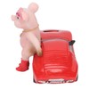 Pig Statue UV Resistant Coating Handcraft Resin Pig Figurine Red