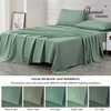 Chezmoi Collection 4-Piece Sage Green Sheet Set Queen Size -