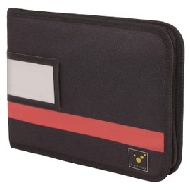 tee-uu KEYSAFE & KEYSAFE Plus | Key Folder | 14 Key Holders | Removable Key Clips | Lanyard | Labelling Fields Including Print Template, black/red, Classic