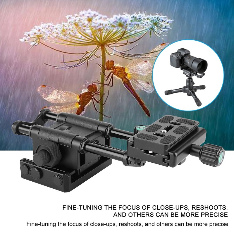 Kingjoy VM-10 Macro Camera Slider DSLR Adjusting Rail Focusing Head
