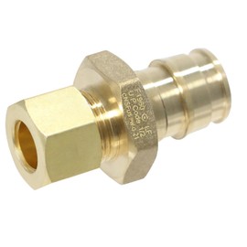 XFITTING Pex A 1/2 Inch x 5/8 OD Straight, Pex A Expansion OD Straight Transition Adapter, 201-4-2=10XX, 10 Pieces