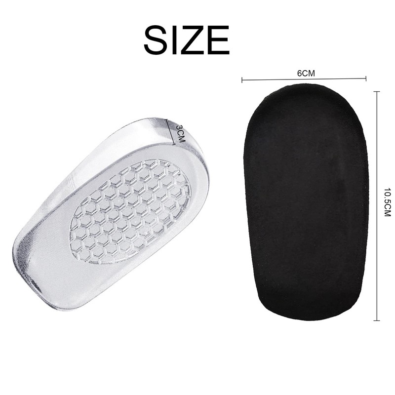 Heel cushion gel, heel spur insoles, gel heel cups, Set