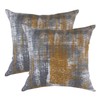TreeWool (2 Pack Brush Art Accent Cushion Covers in Cotton