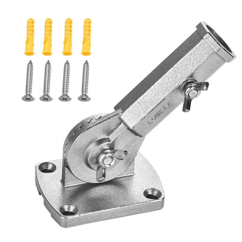 LOMETY Stainless Steel Flag Pole Holder Heavy Duty Multi-Position Flag