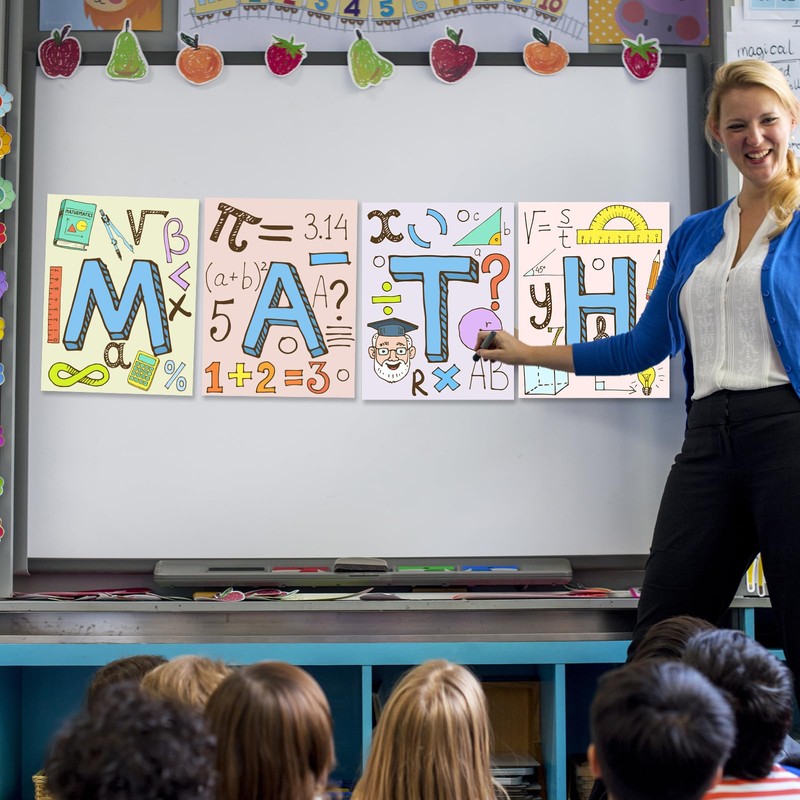 Educational Math Posters for Toddlers Kids Classroom Signs Must Haves