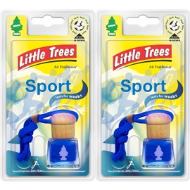 Little Trees Air Freshener Bottle LTBZ7 Sport Fragrance For Car Home Boat Caravan - Double Pack