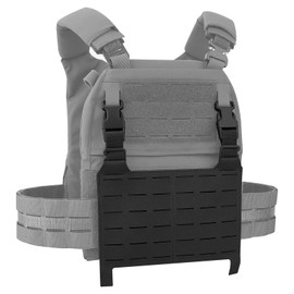 PETAC GEAR Tactical MOLLE Placard,The Slicksters Adapt MOLLE Front Flap Hanging Panel Laser Replacement Component …(Black)