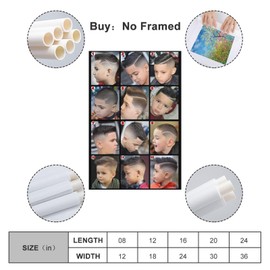 LGDSBHH Barbershop Wall Decoration Posters for Children's Haircuts And Fashion Men's Haircuts And HaircutsCa Poster Decorative Painting Canvas Wall Posters 12x18inch(30x45cm)