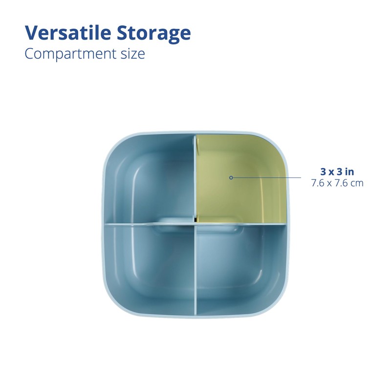 BLUE GINKGO Multipurpose Caddy Organizer - Stackable Plastic Caddy with