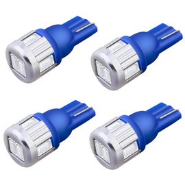 Alla Lighting 2pcs Super Bright 2825 Blue LED Bulbs License Plate Tag Light Replacement