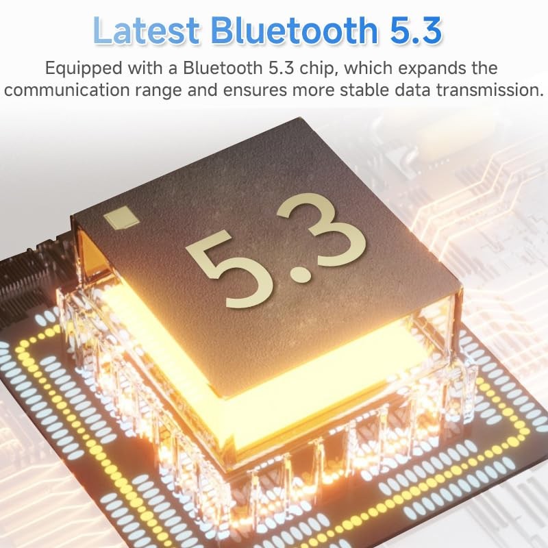 SLuB Wireless Headset Bluetooth 5.3 Built-in microphone for clear calls