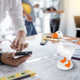 Leiormvses - Soporte magnético para llaves de pato de ganso (1 unidad), decoración de habitación, lindas figuritas, adorno de ganso y estatuas de animales para decoración del hogar, regalos de