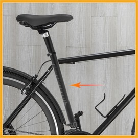 Partuto 31.6x300mm Bicycle Seat Post Aluminum Alloy Adjustable with Clamp Replacement