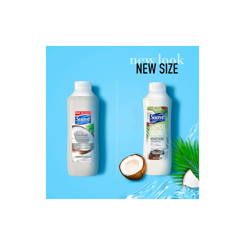 Suave Naturals Shampoo 22.5 fl oz (665 ml) Tropical Coconut