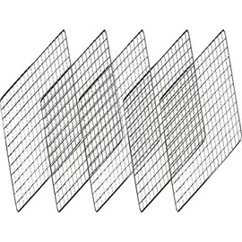 Iwatani furnace Bata Gen. Abuie (ABURIYA) W [cassette Gas dedicated grilled-skewers] grilling grate,5 pieces set