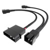 KabelDirekt 20-20-20cm 4-pin Molex (5.25“) 12V to 3 x 3-pin