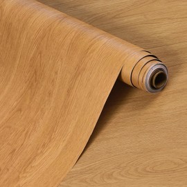 Brown Wood Contact Paper Peel and Stick Wood Grain Wallpaper Self Adhesive Waterproof Removable Walnut Contact Paper for Cabinets Countertops Vinyl Wrap 15.7"x118" Wood Laminate Sheets for Furniture