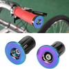 1Pair Bike Handlebar Grips Bar Ends Bike Handlebar Screw Plugs
