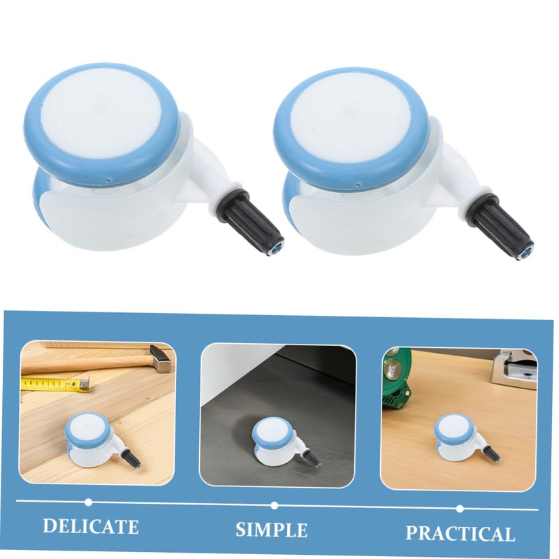 Gatuida 2pcs Replacement Wheels for Walkers Lightweight Easy to Install