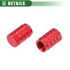 X AUTOHAUX Universal Tire Valve Stem Caps, 17mm, Aluminum Alloy,