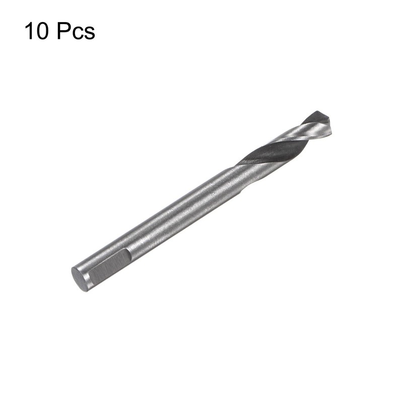 HARFINGTON 10pcs High-Speed Steel Drill Bits 5mmx55mm for Hole Saws