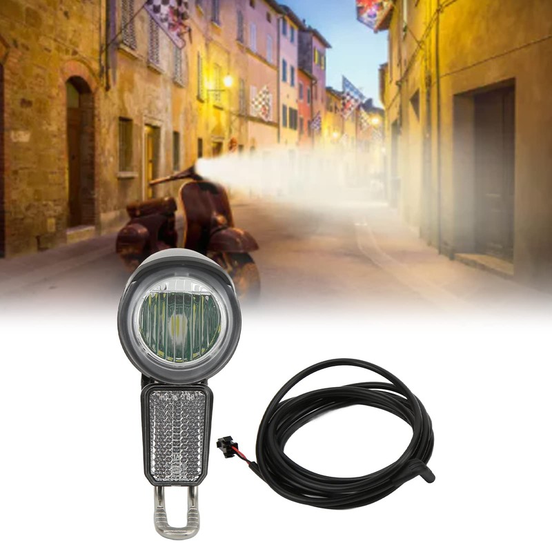 Electric Bicycle Headlight, 6-60V Aluminum Alloy Shell Improve Your Safety