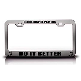 Custom Brother - Glockenspiel Players DO IT Better Music Musician Metal Car SUV Truck License Plate Frame Holder Ch z95