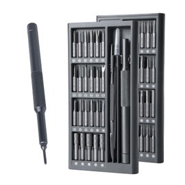 POWERTEC 50-in-1 Micro Precision Screwdriver Set – Magnetic Repair Tool Kit with S2 Bits, Tweezers, Spudger & Aluminum Handle for Electronics, Phones, Laptops, Watches, Glasses & More (72277)