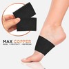 MAXCOPPER Compression Arch Support Band 100% Copper-Infused, Antimicrobial, Eliminates Odors