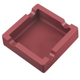 Cigar Ashtray,Large Cigar Ashtrays for Outdoors/Patio/Outside/Indoor,Unbreakable/Non-slip/Burn-resistant Silicone Outdoor Ashtray,Built with Extra Wide Holder (Red)