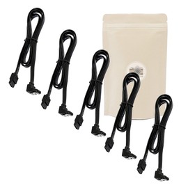 X5 Cable SATA 3 40cm 90° 6GBPS Angle Elbow HDD PC Nut Card SATA III 3.0 - Adaptive French Brand