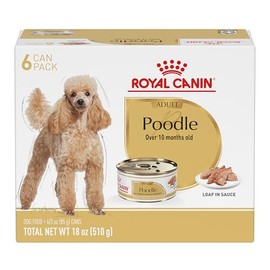 Royal Canin Breed Health Nutrition Poodle Adult Loaf in Sauce Dog Food, 3 oz (Pack of 6)