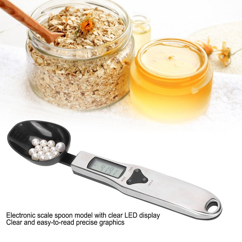 Digital Measure Spoon Small Stainless Steel Scale with Weighing Range
