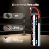 HRB 2S 7.4V 2200mAh LiPo Battery TR Plug 50C 100C
