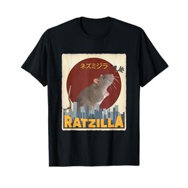 Cute Gifts for Veterinarians and Pet Rat Owner Funny Cute Ratzilla Rat Mouse | Japanese Anime Graphic Gift T-Shirt